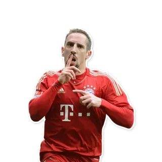 😶 Franck Ribéry soccer, athlete, football, sports, player telegram sticker