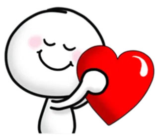🤗 amore, cuore, carino, cartone animato, relazione, San Valentino telegram sticker