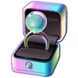 π gram ring, verloving, aanzoek, sieraden, liefde, bruiloft, cadeau whatsapp sticker