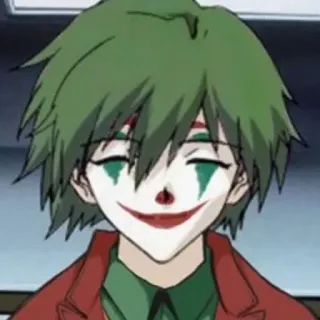 🍂 Joker 조커, 광대, 애니메이션, 악, 악당, 메이크업, 캐릭터 telegram sticker