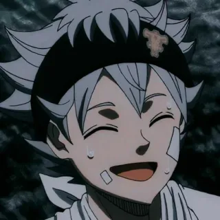 🐾 Asta Black Clover anime, manga, Asta, Black Clover, character telegram sticker