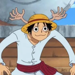 🏴‍☠️ Monkey D. Luffy One Piece luffy, one piece, anime, straw hat, cartoon telegram sticker
