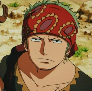 🌽 Zoro One Piece anime, one piece, zoro, roronoa zoro, swordsman, pirate, manga telegram sticker