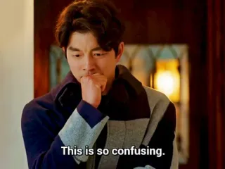 🤔 This is so confusing. confused, thinking, expression, emotion, korean drama telegram sticker