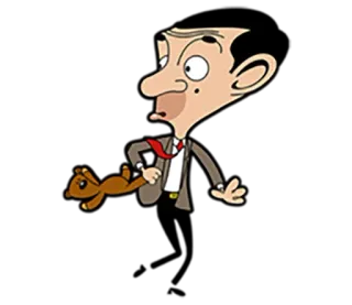 😨 Mr. Bean Cartoon, Comédie, Personnage, Drôle, Mr. Bean telegram sticker