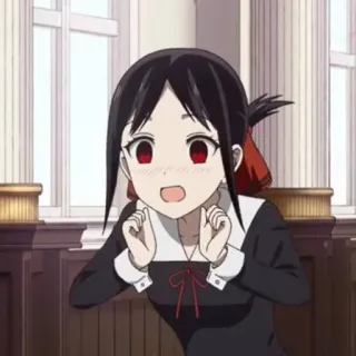 😳 Kaguya Shinomiya Kaguya-sama: Love Is War Аниме, Кагуя-сама, Любовь - это война, Кагуя Синомия, Манга, Милый, Мультфильм telegram sticker