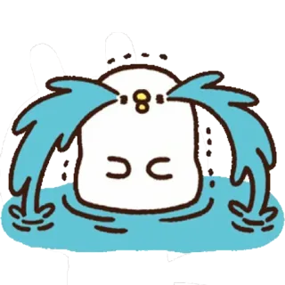 😭 crying, sad, cartoon, tears, emotional, kawaii telegram sticker