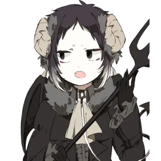 👿 Anime, Dämon, Teufel, Hörner, Charakter, Fantasy telegram sticker
