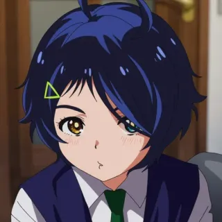 ☺️ Anime, Charakter, Mädchen, Süß, Porträt telegram sticker