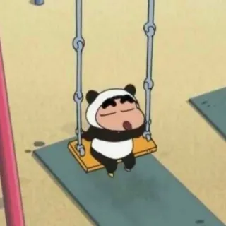 ☄ Shin-chan Nohara Crayon Shin-chan Shin Chan, Panda, Crayon Shin-Chan, Anime, Balançoire, Dessin animé, Japonais whatsapp sticker