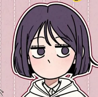 📱 ragazza, cartone animato, carino, felpa con cappuccio, anime telegram sticker