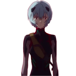 🙂 Rei Ayanami Neon Genesis Evangelion Anime, Rei Ayanami, Evangelion, Eva, Personagem whatsapp sticker