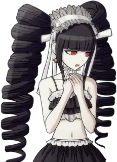 🃏 Celestia Ludenberg Danganronpa Anime, Jogo, Danganronpa, Celestia Ludenberg, Gótico, Lolita telegram sticker