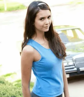 🥀 Nina Dobrev woman, actress, portrait, celebrity telegram sticker
