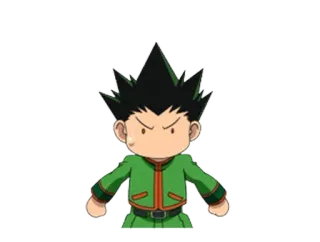 😠 Gon Freecss Hunter x Hunter anime, cartoon, gon freecss, hunter x hunter, angry, serious telegram sticker