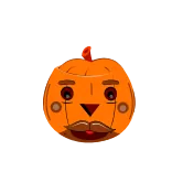 😡 ฟักทอง, ฮาโลวีน, ฤดูใบไม้ร่วง, ตามฤดูกาล, การ์ตูน, น่ารัก telegram sticker