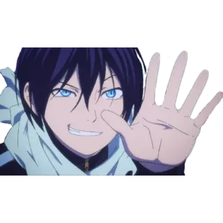 ✋ Yato Noragami Аниме, Норагами, Ято, Персонаж, Анимация whatsapp sticker
