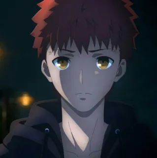 🌟 Shirou Emiya Fate/stay night Anime, Chłopak, Postać, Fate, Shirou Emiya telegram sticker