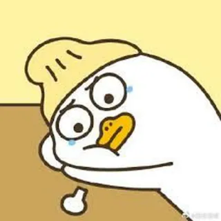 🐥 bebek, sedih, kartun, emoji, menangis, ilustrasi, lucu whatsapp sticker