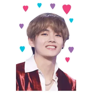 😁 V K-Pop, Айдол, Певец, Знаменитость, BTS, Ви, Тэхён whatsapp sticker