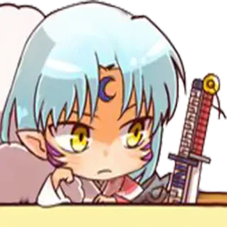 👀 Sesshomaru Inuyasha Anime, Manga, Sesshomaru, Inuyasha, Espada, Personaje whatsapp sticker