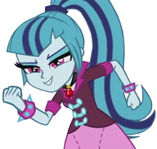 😼 Sonata Dusk Equestria Girls การ์ตูน, อนิเมชั่น, ผู้หญิง, ตัวละคร, โซนาต้า ดัสค์, Equestria Girls telegram sticker