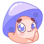 😘 Pilz, niedlich, Cartoon, Figur, kawaii telegram sticker