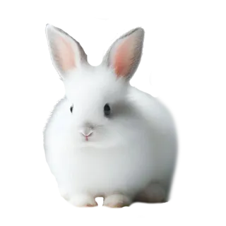 🌍 rabbit, bunny, animal, pet, cute, white telegram sticker