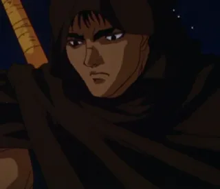 😠 Guts Berserk anime, manga, sword, warrior, berserk telegram sticker