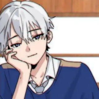 🥛 anime, boy, cartoon, character, manga, illustration, digital art whatsapp sticker