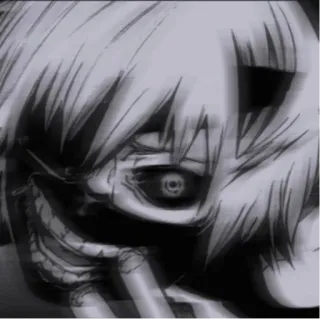 🖤 Ken Kaneki Tokyo Ghoul anime, manga, ghoul, horror, kaneki whatsapp sticker