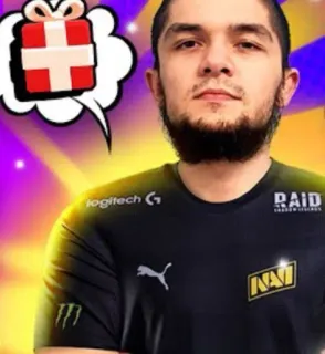🎁 RAID человек, геймер, спонсор, Raid Shadow Legends, киберспорт, соревнование telegram sticker