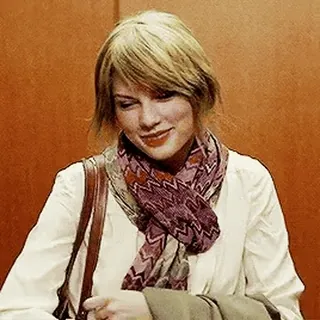 🪡 Taylor Swift celebrità, cantante, donna, sciarpa, ritratto telegram sticker