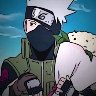 💐 Kakashi Naruto 卡卡西, 火影忍者, 动漫, 漫画, 忍者, 卡通 telegram sticker