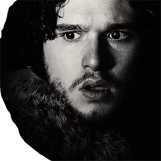😨 Jon Snow Game of Thrones Jon Snow, Game of Thrones, Kit Harington, Inverno, Fantasy telegram sticker