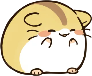 ☺️ hamster, cute, animal, pet, kawaii, chubby telegram sticker