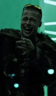 😂 Tyler Durden Fight Club Брэд Питт, Бойцовский клуб, фильм, персонаж, Тайлер Дерден, кино telegram sticker