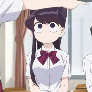 🦋 Komi Shouko Komi Can't Communicate Anime, Komi Não Consegue se Comunicar, Komi Shouko, fofa, uniforme escolar, Mangá telegram sticker