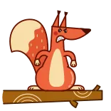 😡 fuchs, wütend, cartoon, tier telegram sticker