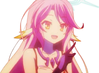 ☝️ Shiro No Game No Life Anime, Shiro, No Game No Life, Manga, Lindo, Kawaii whatsapp sticker