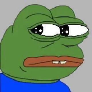 😥 Pepe the Frog pepe, frosch, meme, internet, traurig, ausdruck telegram sticker