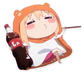 😎 La anime, cartoon, drink, cola, snack, cute telegram sticker