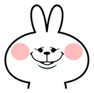 🌝 rabbit, bunny, cute, cartoon, sticker, animal telegram sticker