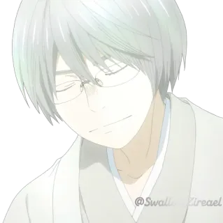 😌 @Swallow_Zirael Anime, Nhân vật, Nghệ thuật, Chân dung telegram sticker