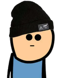 😐 火柴人, 卡通, 人物, 毛线帽 whatsapp sticker