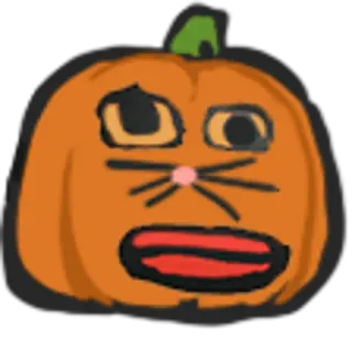 🤡 calabaza, halloween, otoño, dibujos animados telegram sticker