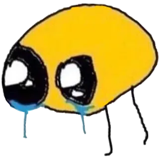 😢 llorando, triste, emoji, meme, lágrimas telegram sticker