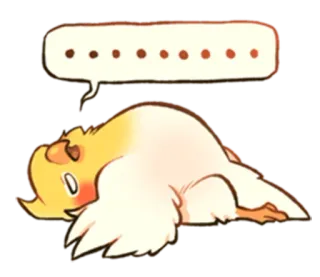 😵 fofo, sonolento, desenho animado, animal, exausto telegram sticker