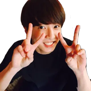 ✌ person, smile, cheerful, portrait telegram sticker