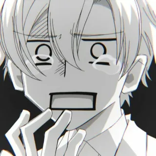 🧊 anime, mangá, chorando, triste, preocupado, emocional, desenho animado telegram sticker